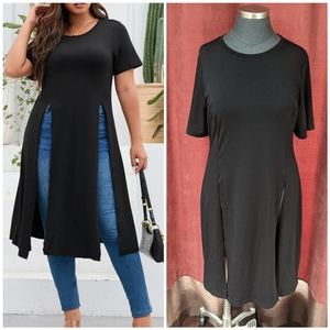 ➕Double Slit Tee➕